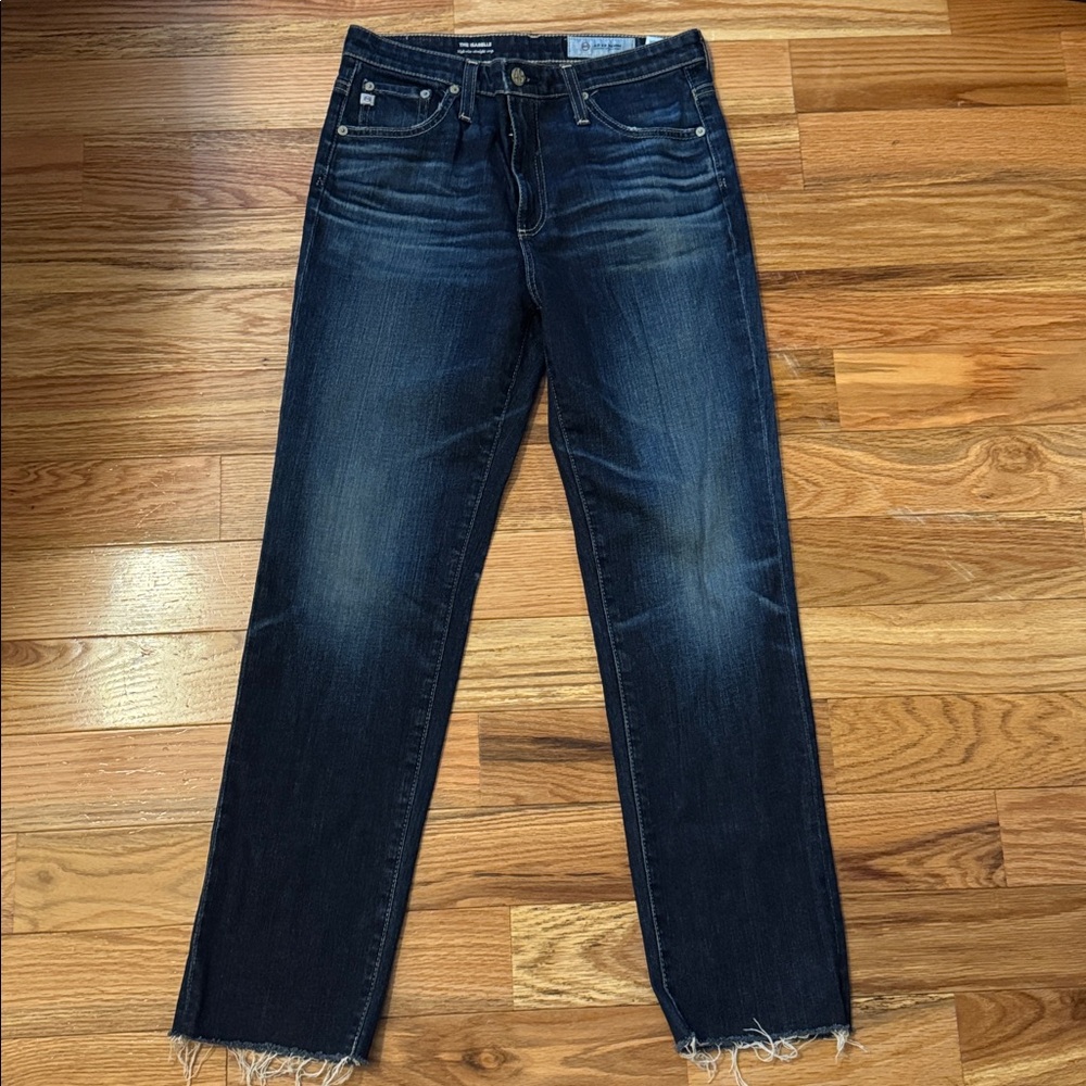 AG Adriano Goldschmied The Isabelle High-Rise Straight Crop Jeans 28 Regular
